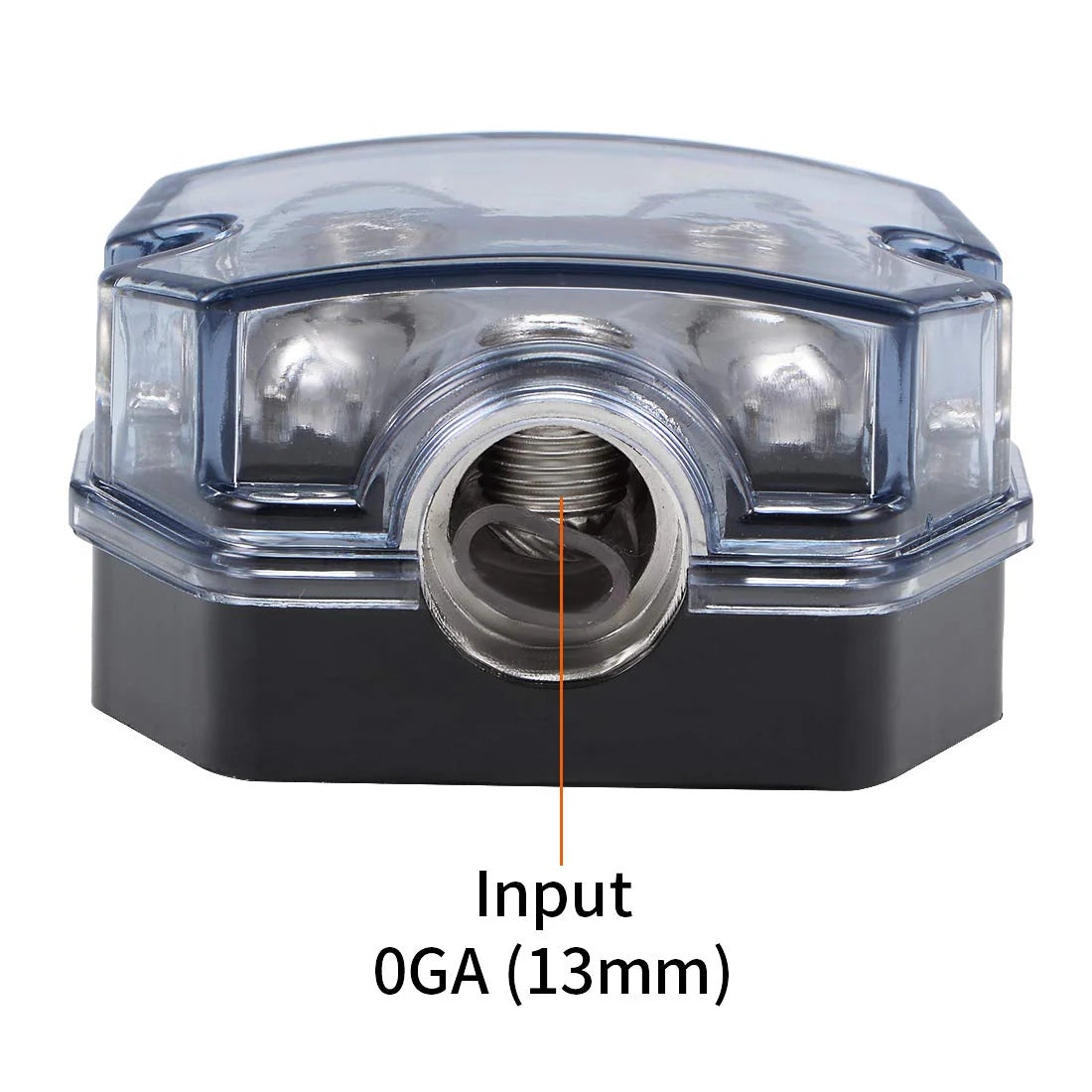 2 Way Distribution Block 0-4 AWG In, 0-4 AWG Out Power or Ground