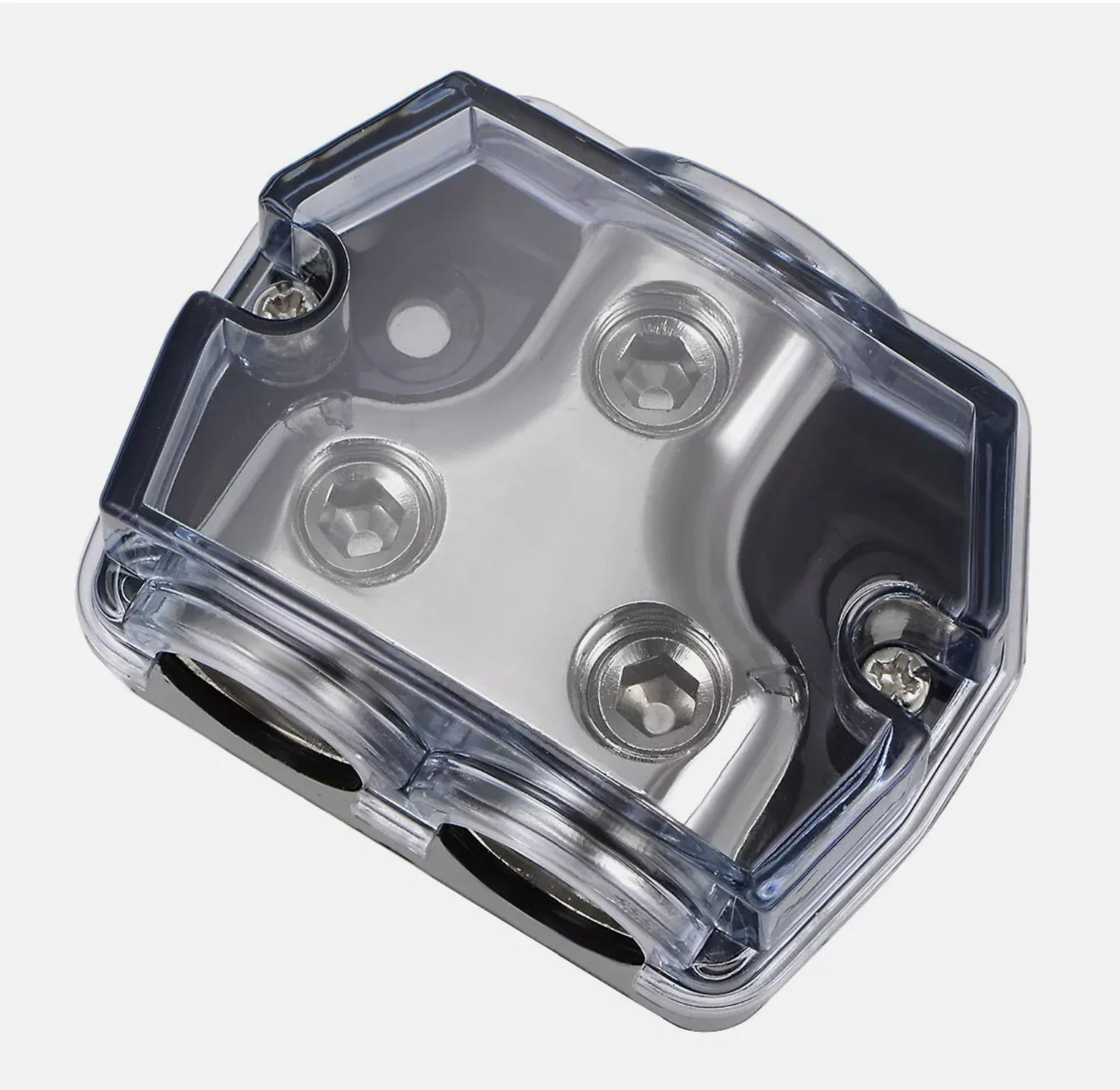 2 Way Distribution Block 0-4 AWG In, 0-4 AWG Out Power or Ground