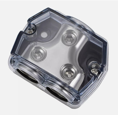 2 Way Distribution Block 0-4 AWG In, 0-4 AWG Out Power or Ground